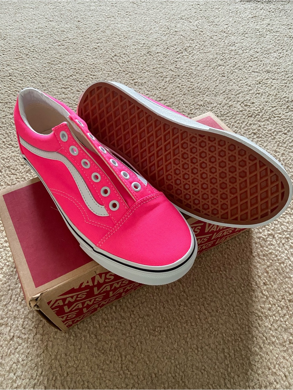 Vans Old Skool - Neon Pink - Picture 3 of 4